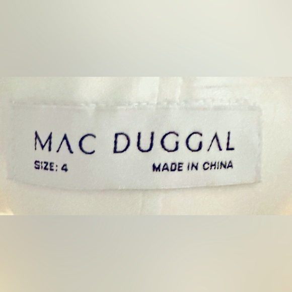 NWT MacDuggal Feather Strapless Statement Mini Dress w Satin Sash - - Picture 9 of 11